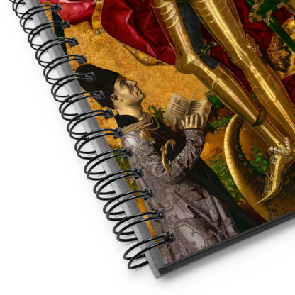 Saint Michael Triumphs over the Devil by Bartolome Bermejo [Spiral notebook]