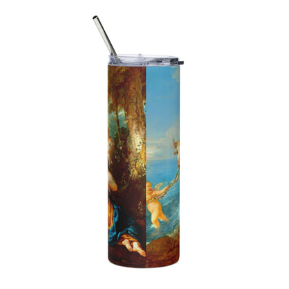 The Abduction of Europa by Jean Francois de Troy [Stainless steel tumbler]