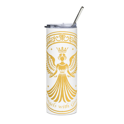 Angels with Grace Logo [Stainless steel tumbler]