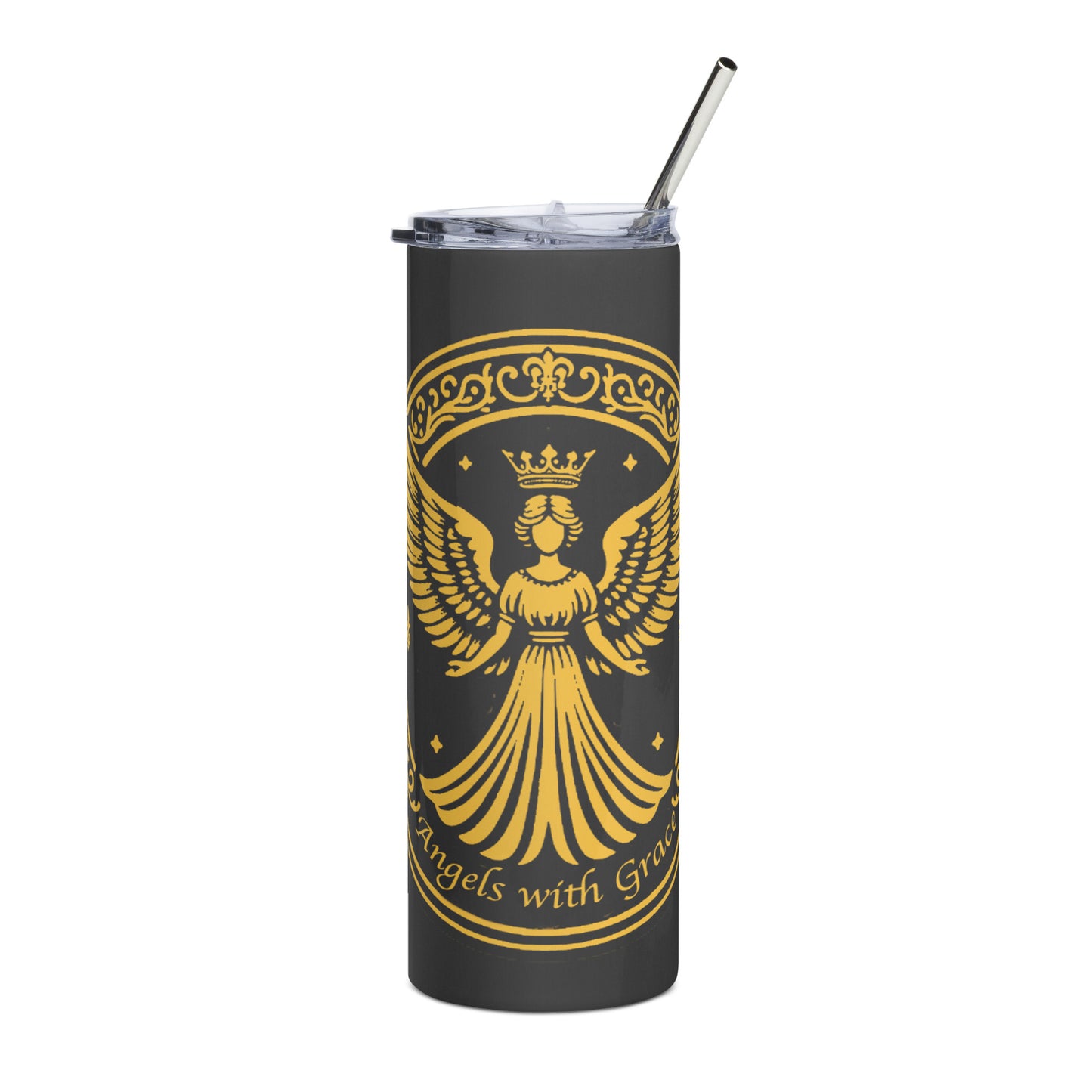 Angels with Grace Logo [Stainless steel tumbler]