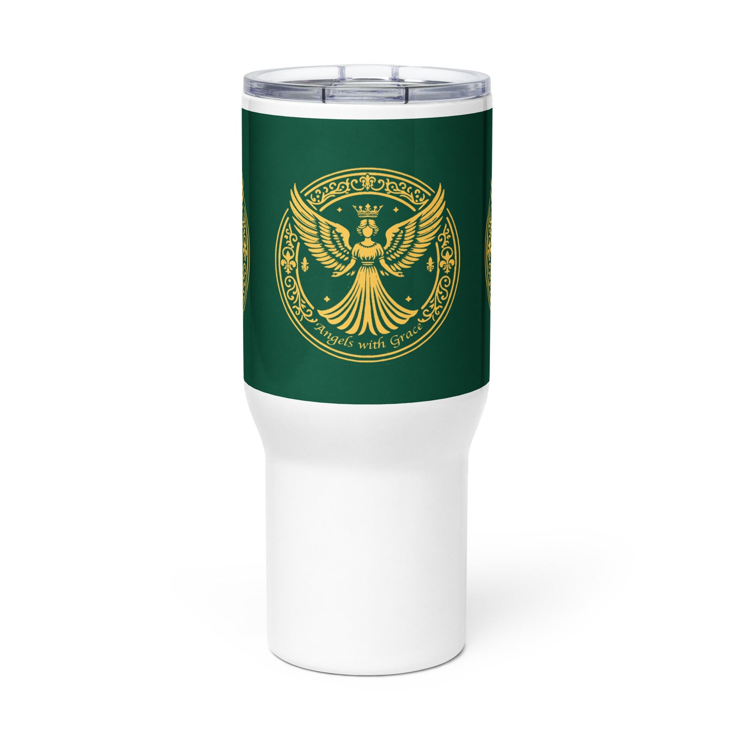 Angels with Grace Logo [Travel mug with a handle]