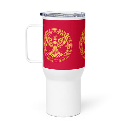 Angels with Grace Logo [Travel mug with a handle]