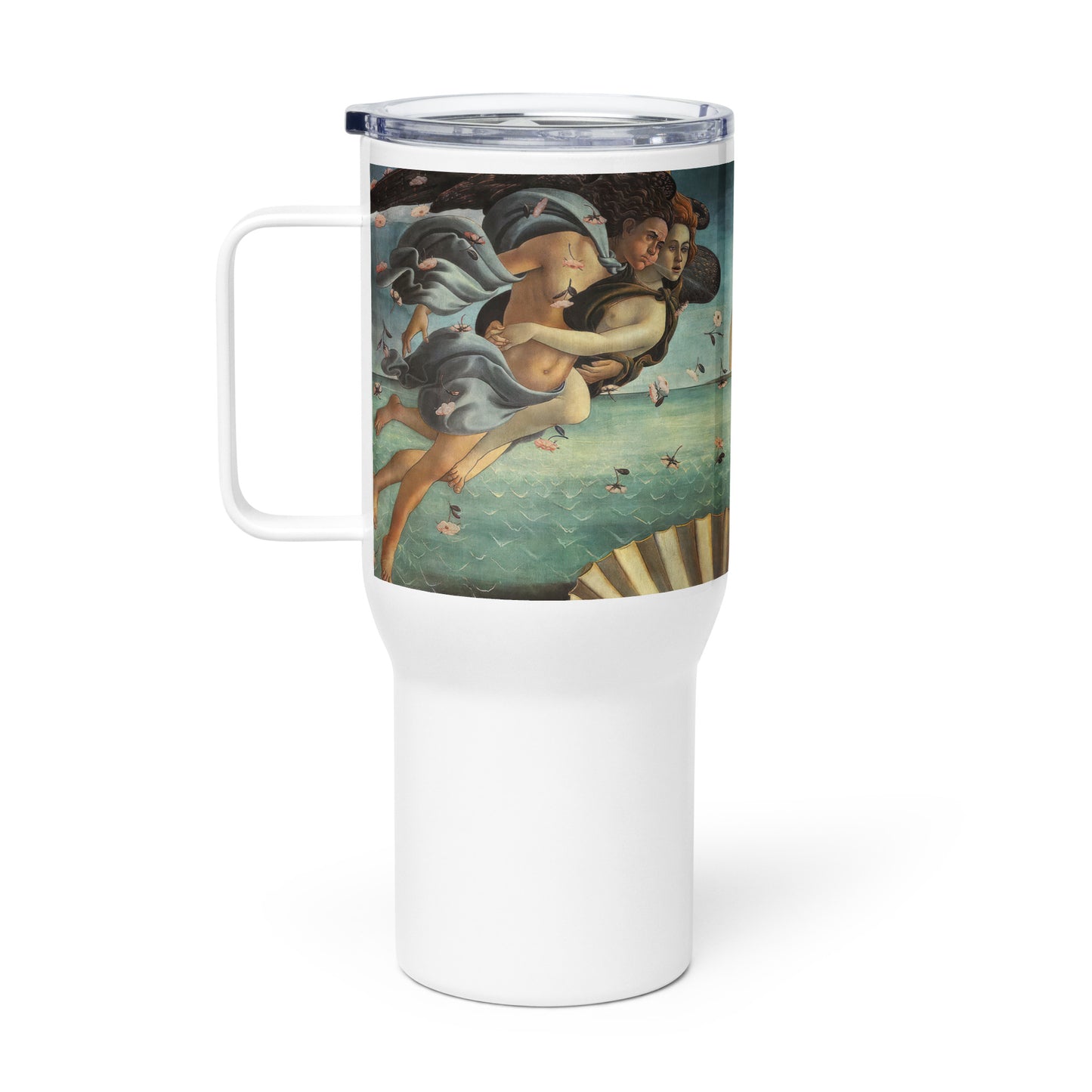 Birth of Venus by Sandro Botticelli [Travel mug with a handle]