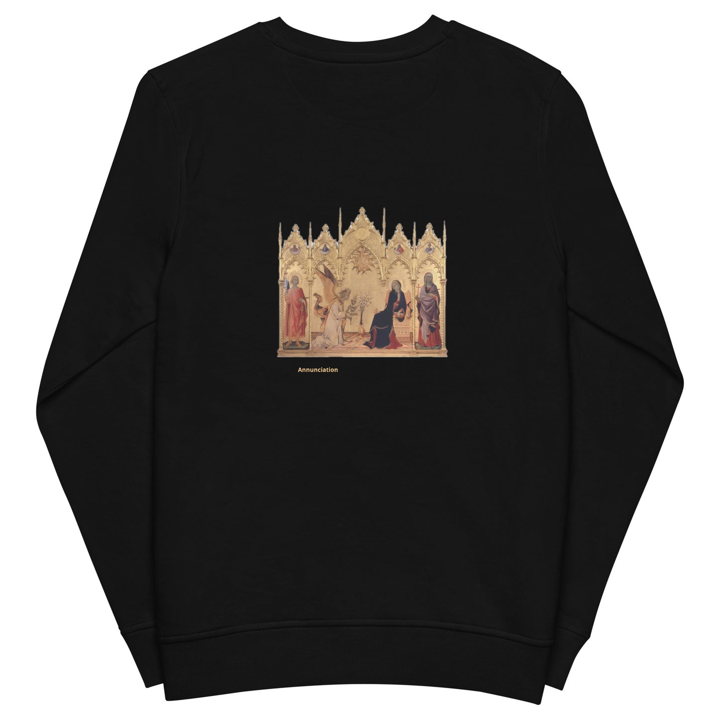 Annunciation with St. Margaret and St. Ansanus by Simone Martini  [Unisex organic sweatshirt]