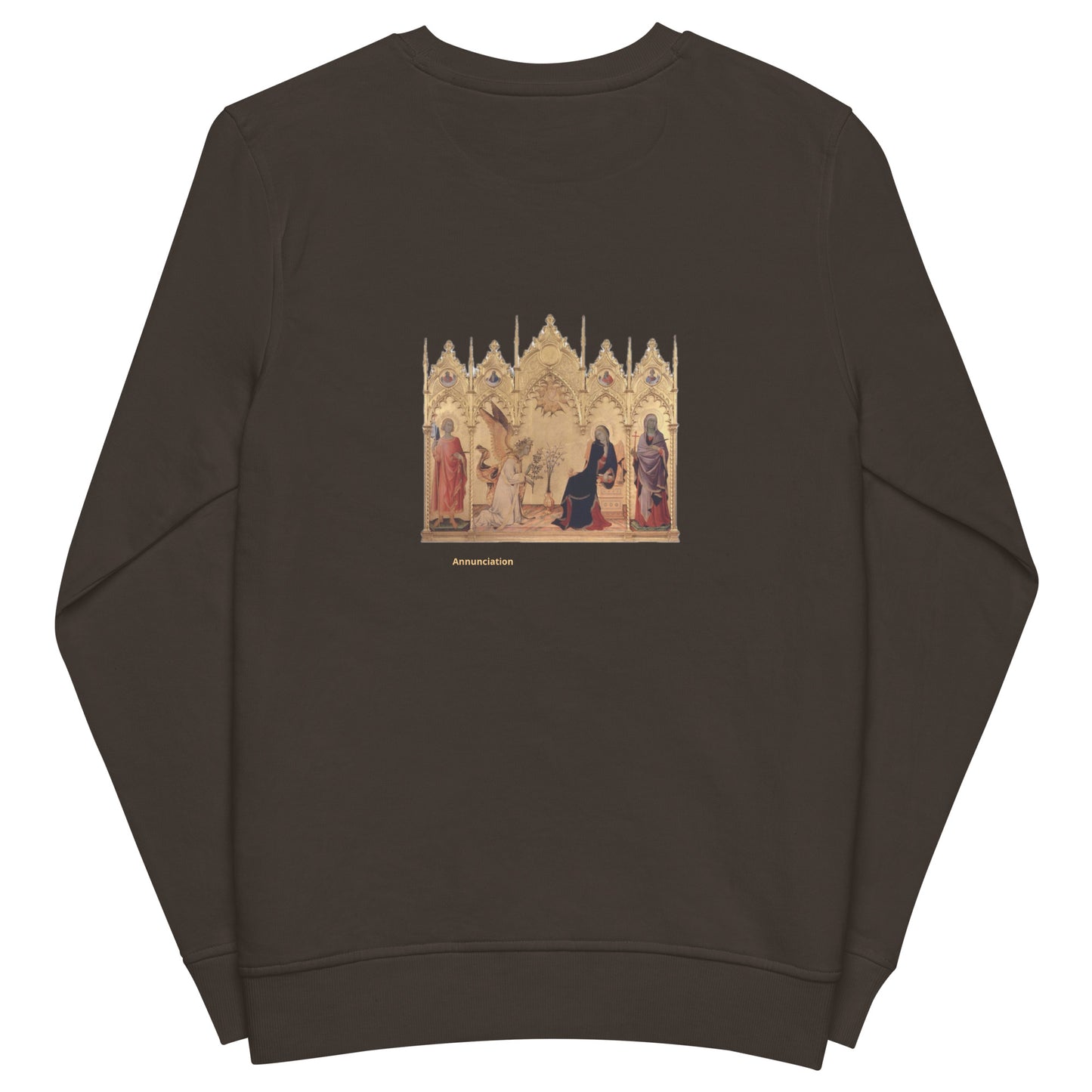 Annunciation with St. Margaret and St. Ansanus by Simone Martini  [Unisex organic sweatshirt]