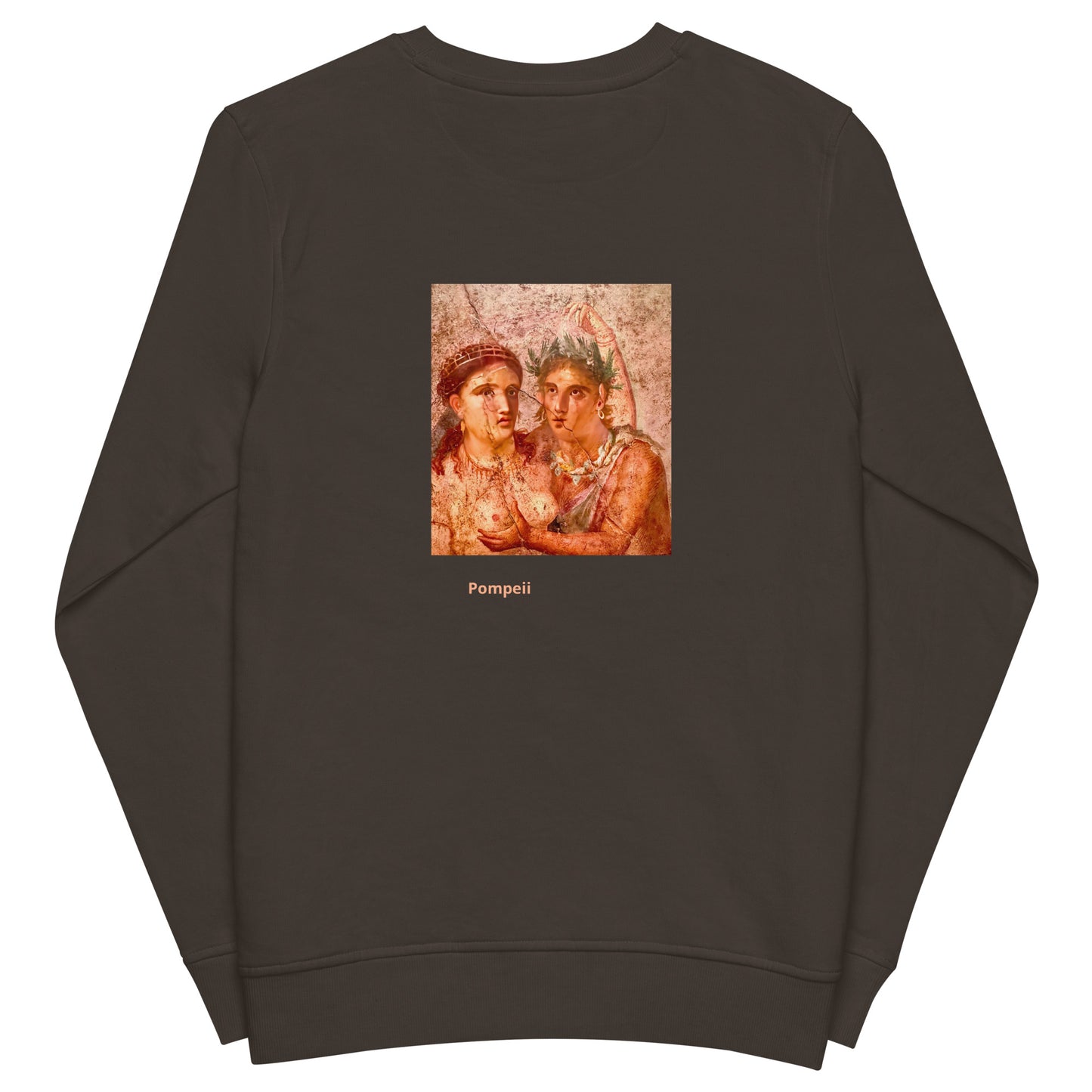 Satiro and Menade from Casa di Lucio Cecilio Giocondo in Pompeii  [Unisex organic sweatshirt]