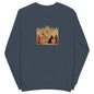 Annunciation with St. Margaret and St. Ansanus by Simone Martini [Unisex organic sweatshirt]