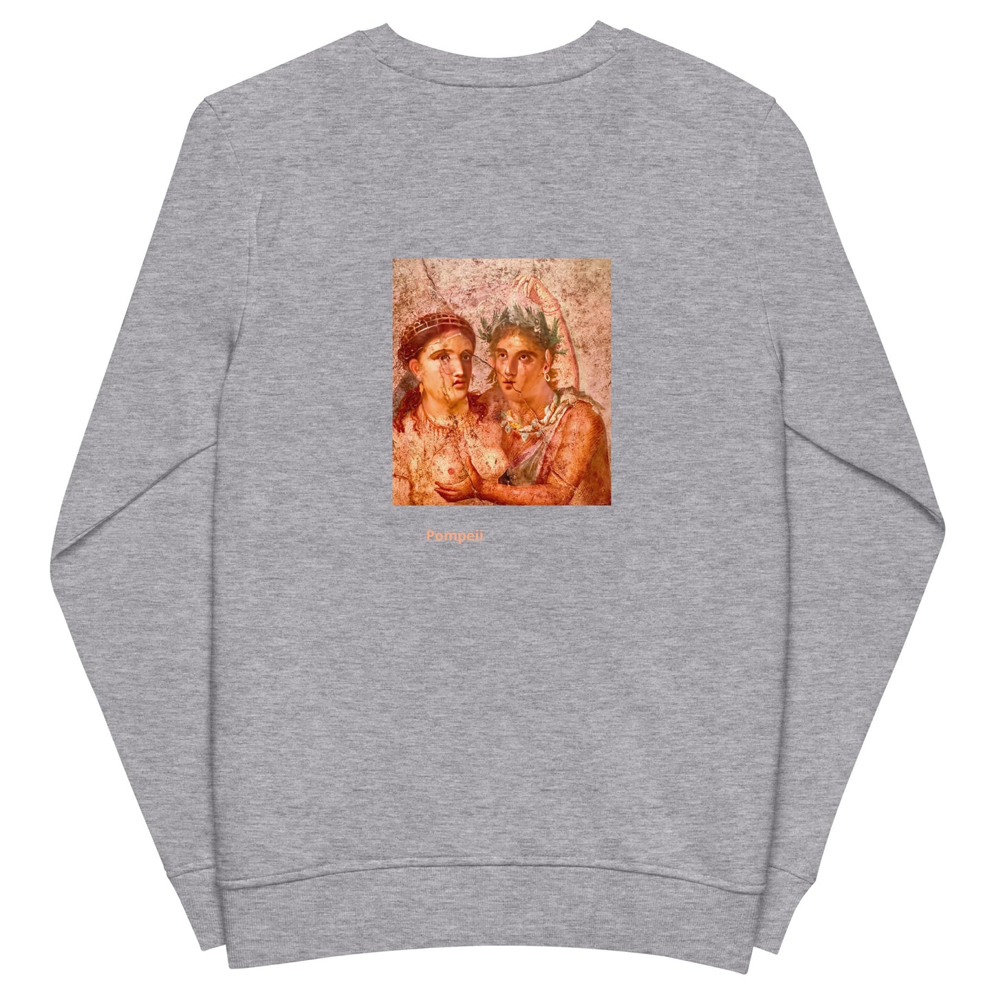 Satiro and Menade from Casa di Lucio Cecilio Giocondo in Pompeii  [Unisex organic sweatshirt]