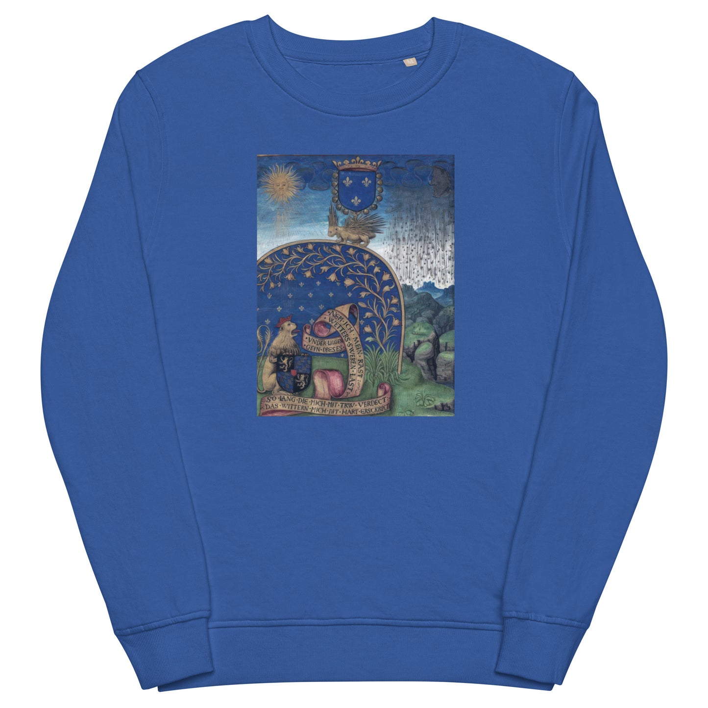 Blue Manuscript [Unisex organic sweatshirt]