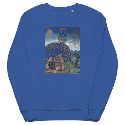 Blue Manuscript [Unisex organic sweatshirt]