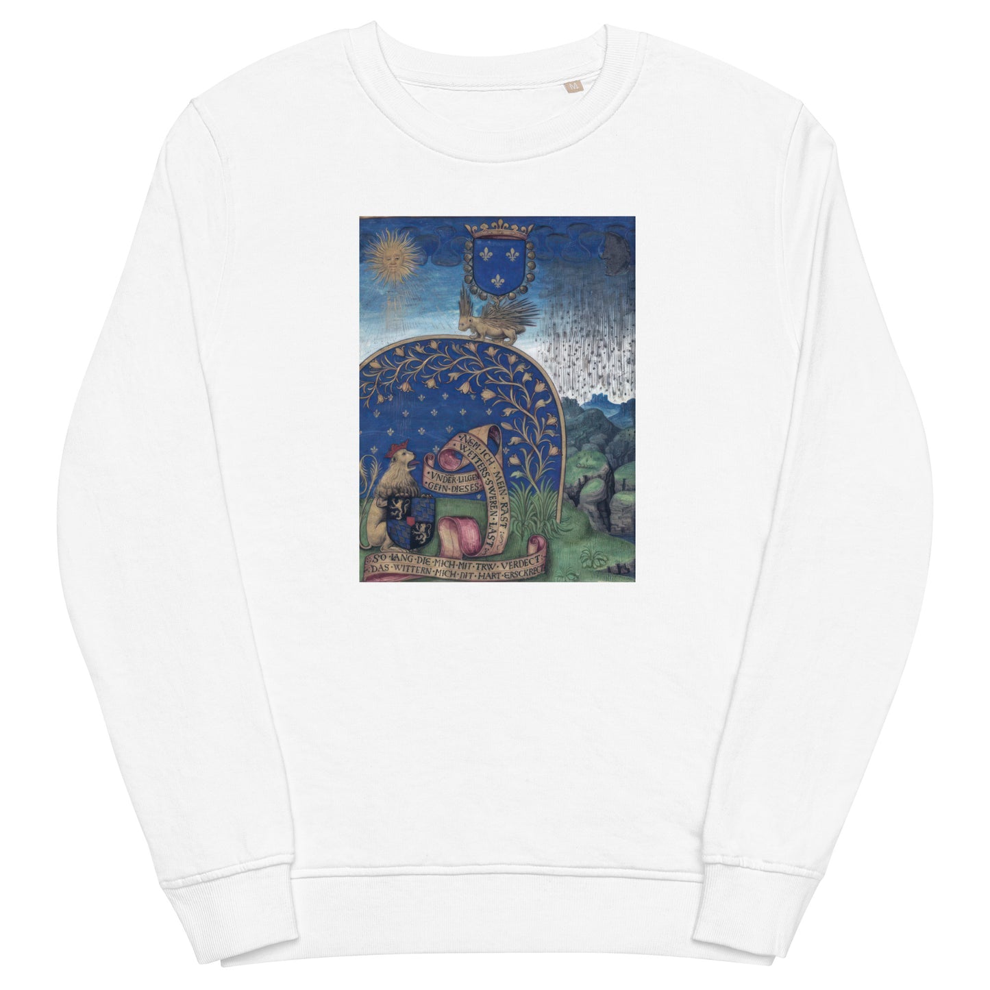 Blue Manuscript [Unisex organic sweatshirt]